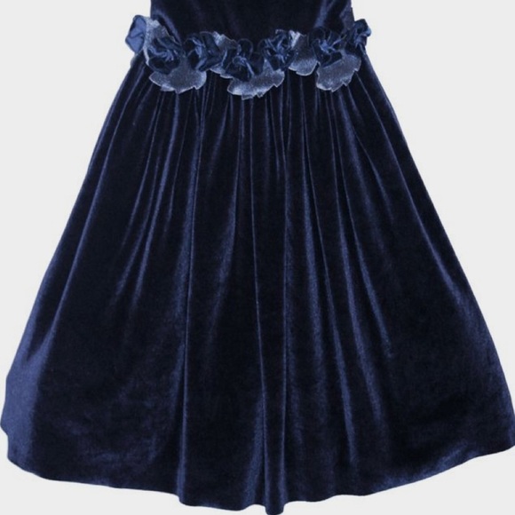 NWT ISABEL GARRETON Holiday Velvet Girls Dress - Picture 7 of 7